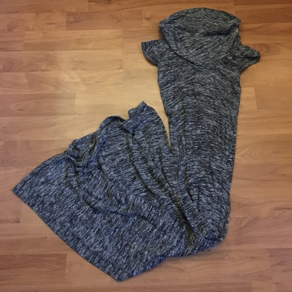 Fitted Turtle Neck Maxi Dress